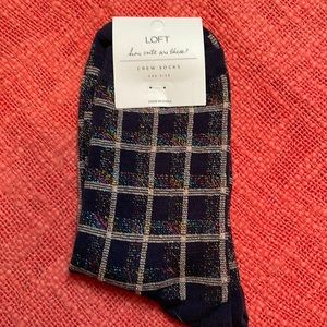 Loft sparkle crew socks!  Perfect for dressing up at the holidays!